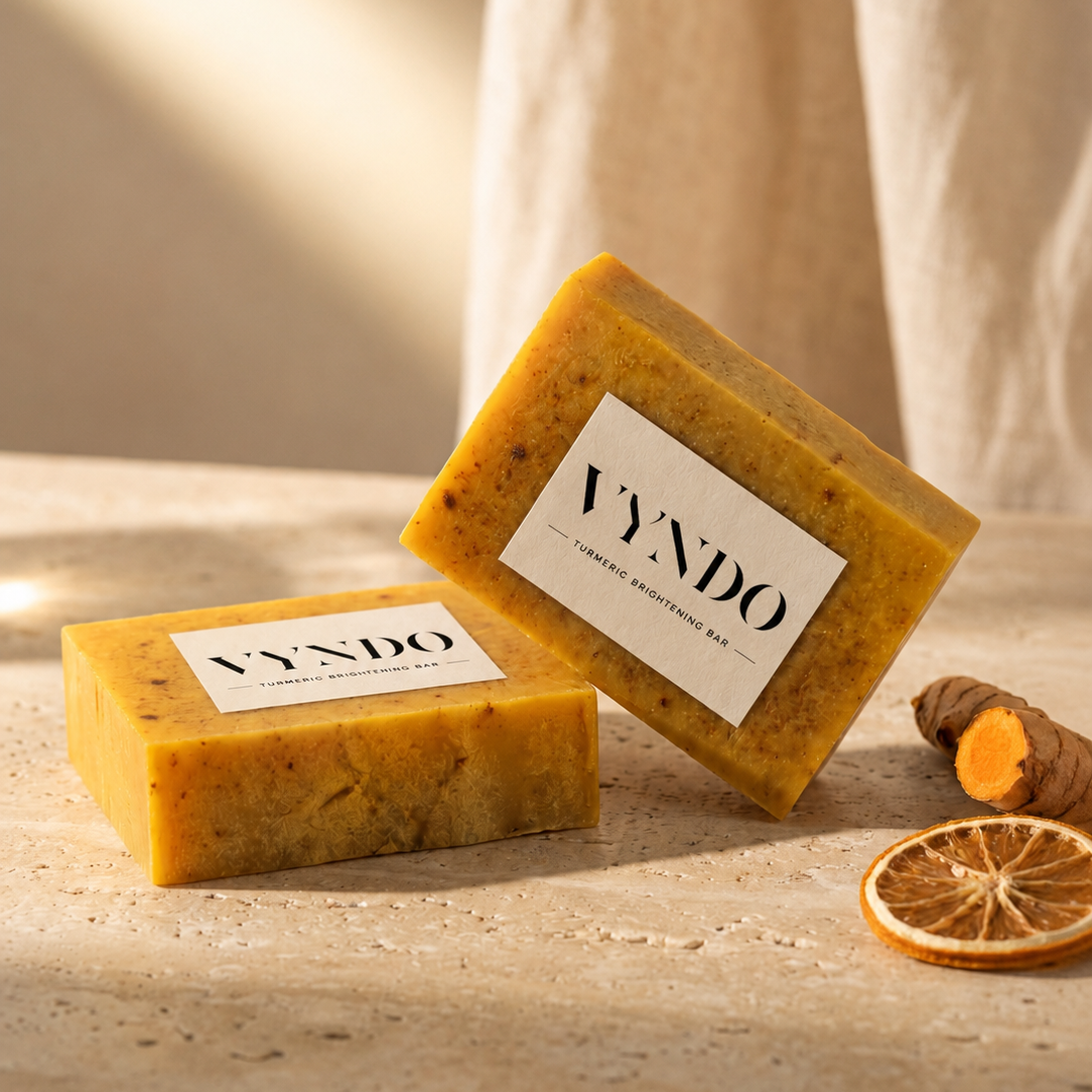 turmeric root and brightening soap bar