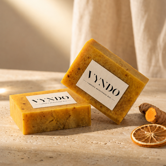 turmeric root and brightening soap bar